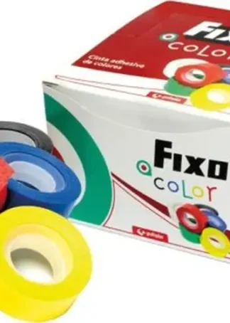 EXP 16 CINTA ADHESIVA 33MX19MM COLORES SURTIDOS