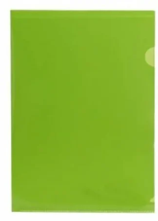 PAQ/10 FUNDAS DOSSIER UÑERO A4 PP COLOR VERDE