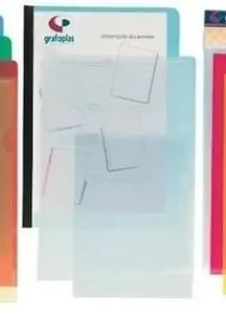 PAQ/10 FUNDAS DOSSIER UÑERO A4 PP COLOR ROJO