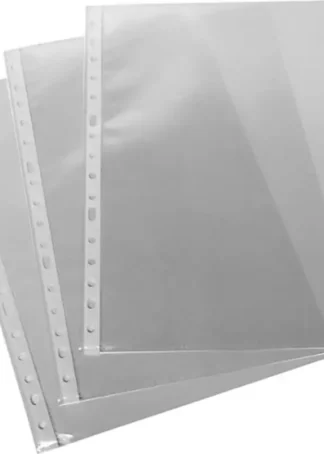 C/100 FUNDAS A4 MULTITALADRO PP CRISTAL 11 TALADROS