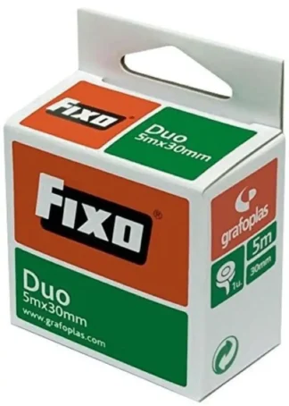 C/10 CINTA ADHESIVA DOBLE CARA FIXO DUO 30MMX5M