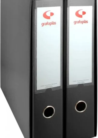 MODULO 2 ARCHIVADORES Fº PALANCA 65MM GRAFCOLOR NEGRO