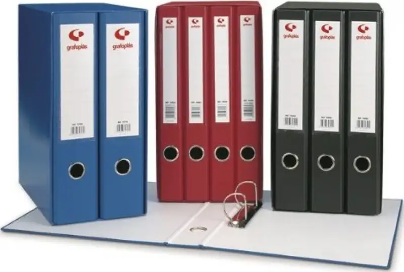 MODULO 2 ARCHIVADORES Fº PALANCA 65MM GRAFCOLOR AZUL