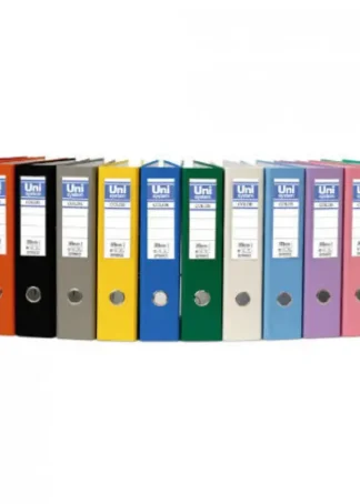 ARCHIVADOR Fº PALANCA 65MM CARTON FORRADO PLASTICO ROJO