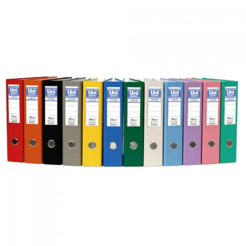 ARCHIVADOR Fº PALANCA 65MM CARTON FORRADO PLASTICO NARANJA