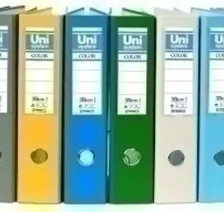 ARCHIVADOR A4 PALANCA 65MM CARTON FORRADO PLASTICO AZUL