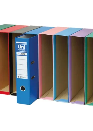 CAJA ARCHIVADOR DE PALANCA Fº UNISYSTEM NEGRO