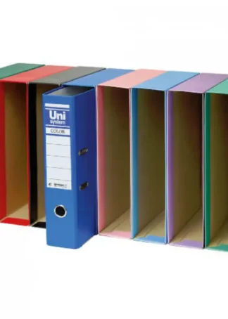 CAJA ARCHIVADOR DE PALANCA Fº UNISYSTEM ROSA