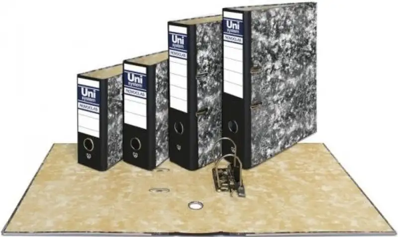 C/12 ARCHIVADOR DE PALANCA A4 NOVOCLAS C/RADO COLOR NEGRO