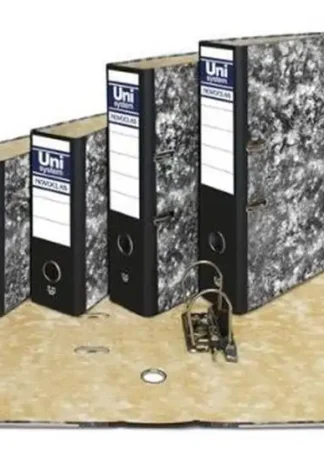 C/12 CAJA ARCHIVADOR DE PALANCA 1/4 APAISADO NOVOCLAS NEGRO