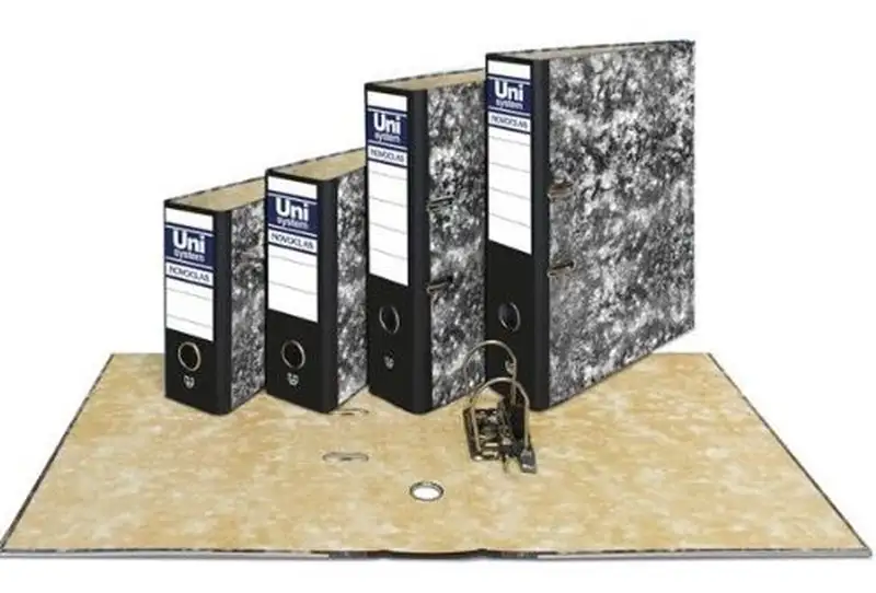 C/12 CAJA ARCHIVADOR DE PALANCA 1/4 APAISADO NOVOCLAS NEGRO