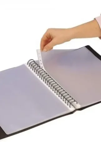 PAQ/10 FUNDAS EXTRAIBLES A4 PIEL NARANJA PARA IN&OUT