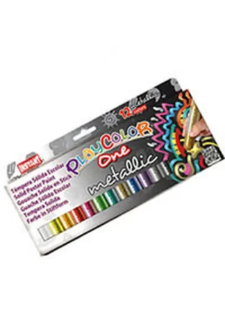ESTUCHE 12 COLORES PLAYCOLOR ONE METALLIC 10G