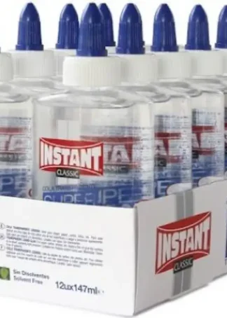 C/12 COLA TRANSPARENTE SUPER CLEAR 147ML