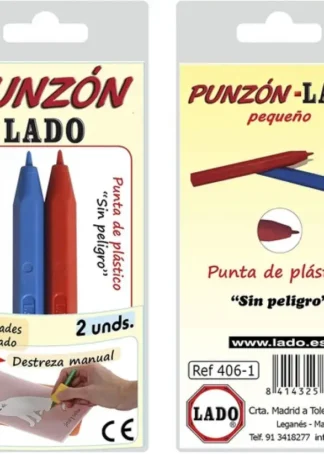 BLISTER 2 PUNZON LADO PEQUEÑO PUNTA PLASTICO