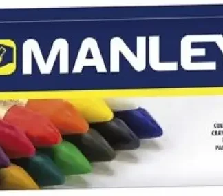 ESTUCHE 15 CERAS MANLEY BLANDAS COLORES SURTIDOS