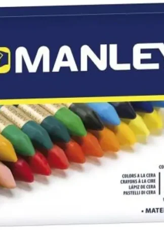 ESTUCHE 30 CERAS MANLEY BLANDAS COLORES SURTIDOS