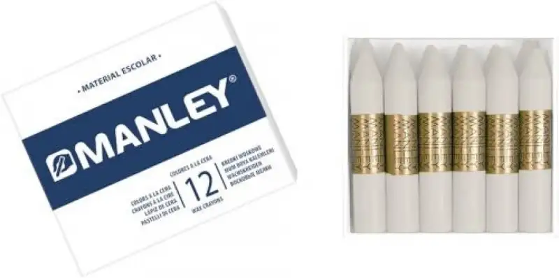 C/12 CERAS MANLEY UNICOLOR Nº1 BLANCO