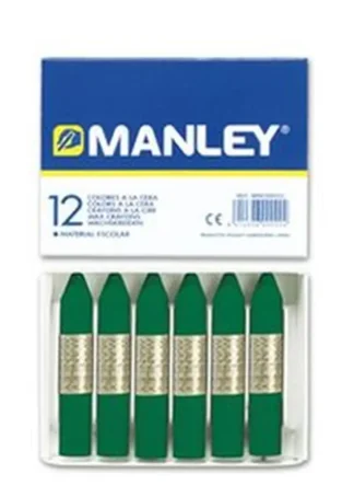 C/12 CERAS MANLEY UNICOLOR Nº24 VERDE ESMERALDA