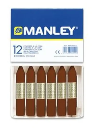 C/12 CERAS MANLEY UNICOLOR Nº29 PARDO