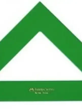 ESCUADRA SERIE TECNICA 21CM METACRILATO VERDE SIN GRADUAR