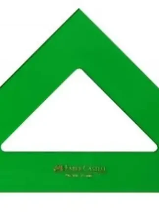 ESCUADRA SERIE TECNICA 25CM METACRILATO VERDE SIN GRADUAR