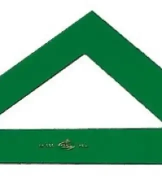 ESCUADRA SERIE TECNICA 28CM METACRILATO VERDE SIN GRADUAR