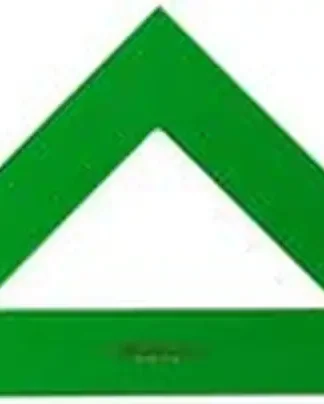 ESCUADRA SERIE TECNICA 32CM METACRILATO VERDE SIN GRADUAR