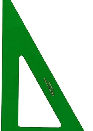 CARTABON SERIE TECNICA 21CM METACRILATO VERDE SIN GRADUAR