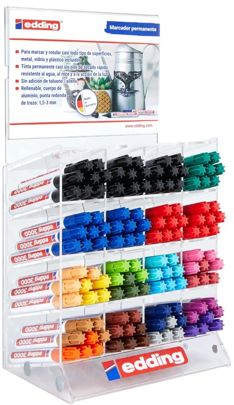 EXP 128 ROTULADOR EDDING 3000 COLORES SURTIDOS