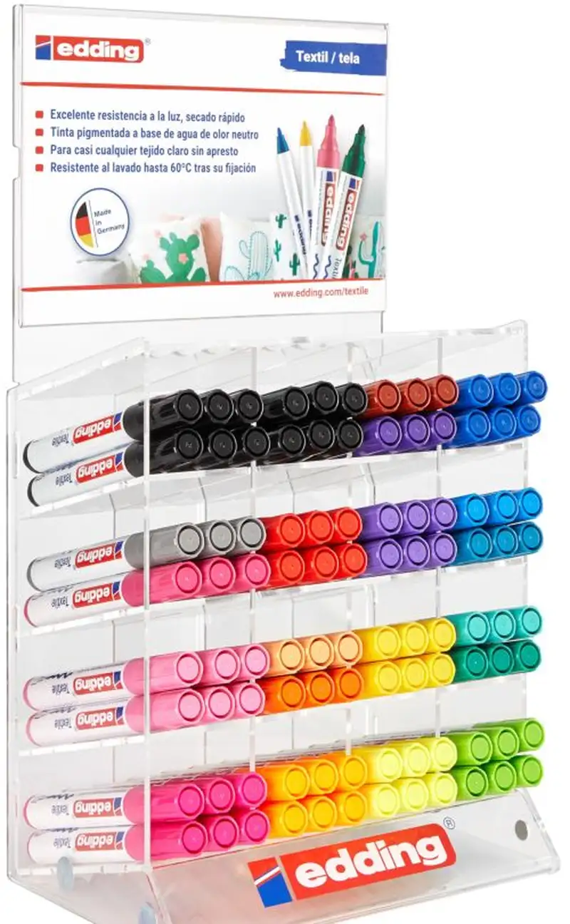 EXP 96 ROTULADOR EDDING 4500 TEXTIL SURTIDOS