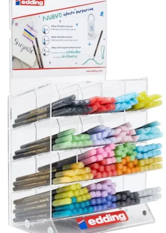EXPOSITOR 210 ROTULADOR EDDING 1200 Y 1340 GLITTER