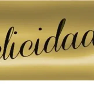 ROLLO 250 ETIQUETAS ORO FELICIDADES