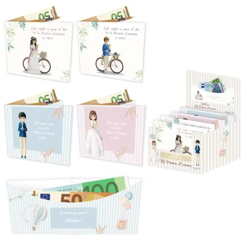 EXP 48 BILLETERO CIERRE COMUNION PLATA MODELOS SURTIDOS