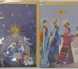TARJETA DE NAVIDAD DISEÑO REYES MAGOS MODELOS SURTIDOS