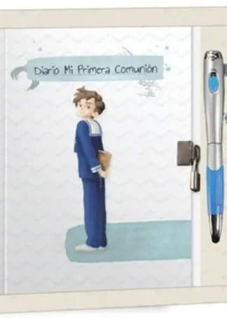 DIARIO COMUNION NIÑO + BOLIGRAFO MULTIFUNCION