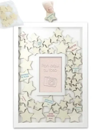 MARCO DESEOS CON ESTRELLA + 2 BOLIGRAFOS