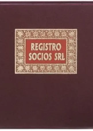 LIBRO REGISTRO SOCIOS S.R.L. FOLIO APAISADO 100H NUMERADAS