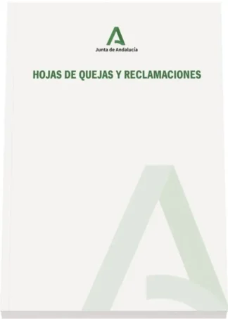 LIBRO HOJAS DE RECLAMACIONES JUNTA ANDALUCIA
