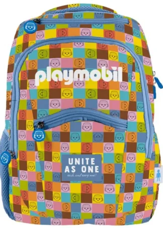 MOCHILA 3 COMPARTIMENTOS PLAYMOBIL UNITED 315X400X110MM