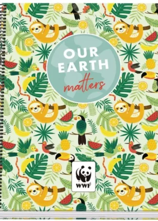 CUADERNO A4 100H 90G T.EXTRADURA CUAD 5X5 WWF TROPIC