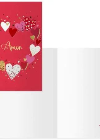 PACK 6 TARJETAS FELICITACION MODELO VALENTIN-CUPIDO