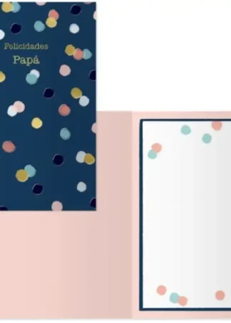 PACK 6 TARJETAS FELICITACION MODELO DIA PADRE-BLUEDOT