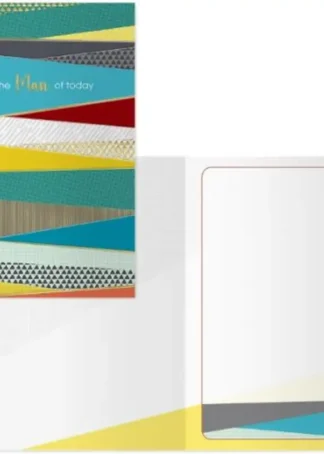 PACK 6 TARJETAS FELICITACION MODELO DIA PADRE-TRIANGULOS