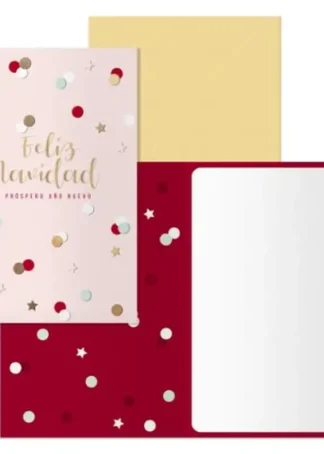 PACK/6 TARJETA DE FELICITACION NAVIDAD MODELO COPOS