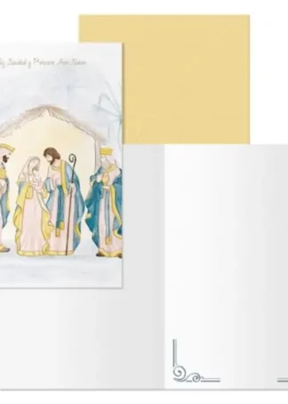 PACK/6 TARJETA DE FELICITACION NAVIDAD MODELO EPIFANIA