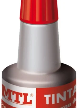 BOTELLA DE TINTA 30ML ROJO RECARGA/ENTINTADO DE TAMPON MTL