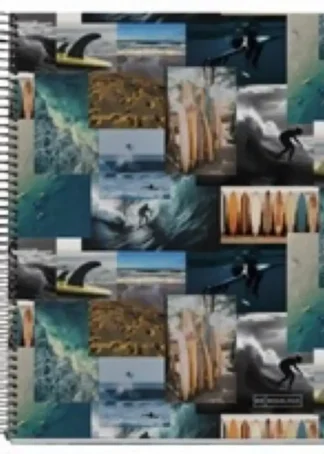 NOTEBOOK4 A4 120H CUADRICULA 5X5 70G SURFIN