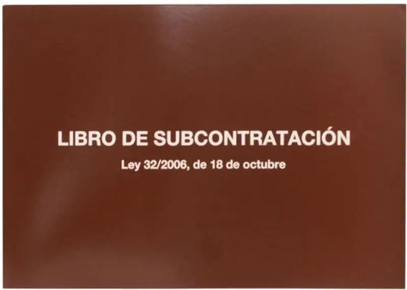 LIBRO SUBCONTRATACION A4 APAISADO CASTELLANO