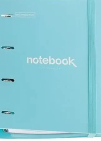 CARPEBLOC A4 4 ANILLAS 35MM POLYFOAM COLOR AZUL CIELO